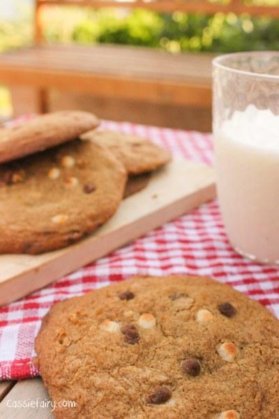 Gooey double chocolate chip cookie recipe for National Afternoon Tea Week