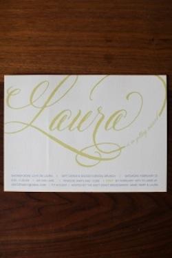 Post image for Golden Bridal Shower with Belluccia Font on Wedding Chicks Blog