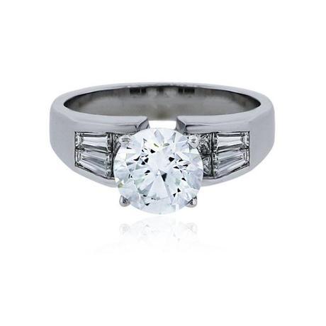 White Gold 1.92ct Round Brilliant Diamond Engagement Ring