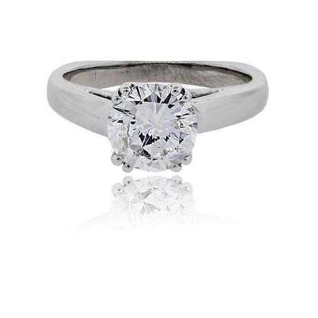 White Gold 1.93ct Round Brilliant Diamond Solitaire Engagement Ring