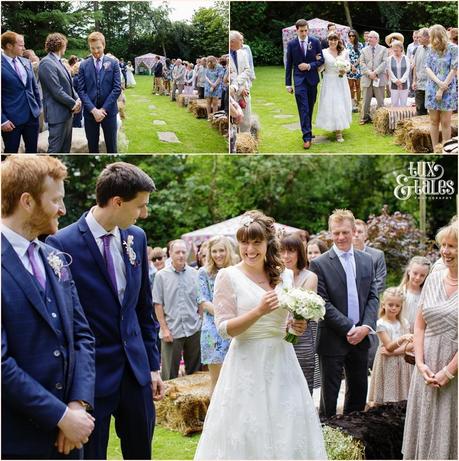 Altrincham back garden tipi wedding photography