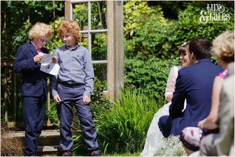 Back garden wedding photography in Altrincham