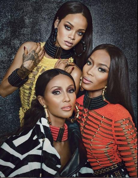Rihanna, Iman, and Naomi Campbell 2 FAF