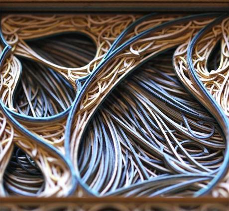 Stained Glass Window Sculptures Made from Laser-Cut Paper standley-9