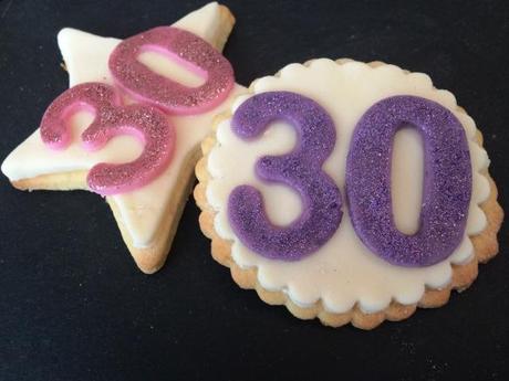 30th birthday biscuits thirty lemon and white chocolate easy recipe gift