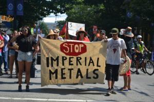 Rally in Vancouver on Aug 11, 2014, against Imperial Metals