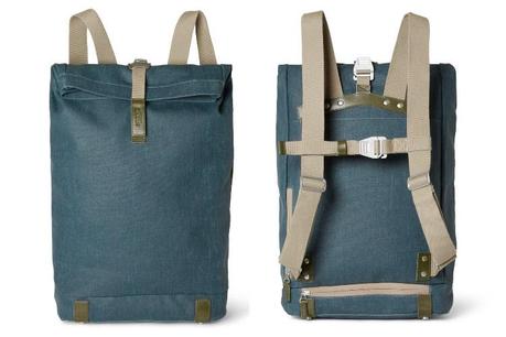 Brooks Engalnd   Pickwick Leather Trimmed Canvas Backpack