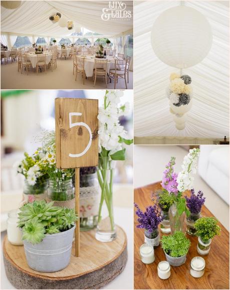 Succulent themed wedding bohemian details at Woodlands B&B 