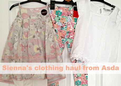 Sienna's clothing haul from Asda!