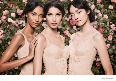 Kate King, Fei Fei Sun, Anais Mali, Ginta Lapina and Andreea Diaconu for Dolce&Gabbana Skincare The Vision: Image of Beauty ad campaign 2014