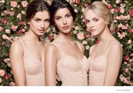 Kate King, Fei Fei Sun, Anais Mali, Ginta Lapina and Andreea Diaconu for Dolce&Gabbana Skincare The Vision: Image of Beauty ad campaign 2014