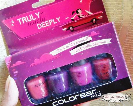 Colorbar Pro Mini Collection in Truly Madly Deeply-Nails,My Nailart