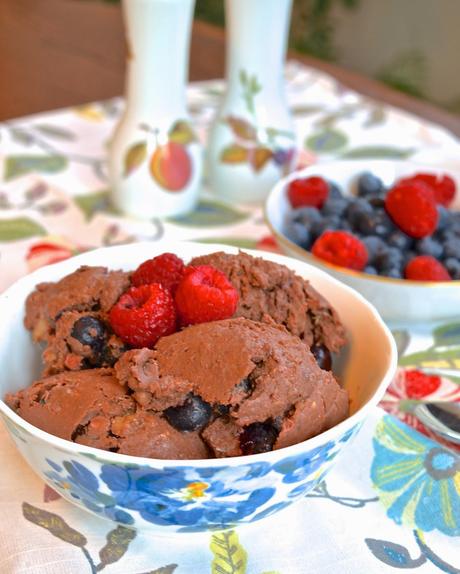 Double Berry Chocolate Ice Cream (Paleo, GAPS, Gelatin, Dessert)