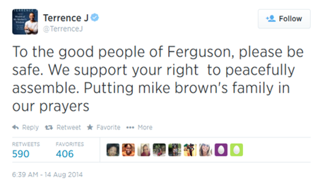 Celebrities React to the Ferguson Protests