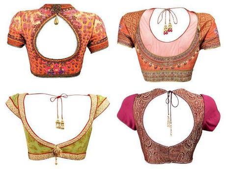 8 Styles of Women Saree Blouses