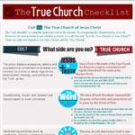 Cult vs Church Checklist Infographic