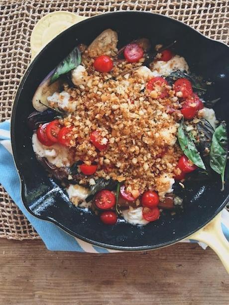 skillet eggplant parm_FeedMeDearly