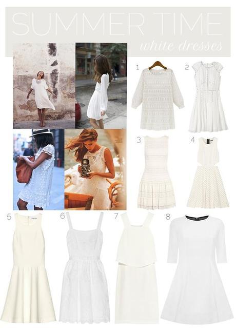 SUMMER TIME: WHITE DRESSES