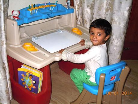 Piglet at his Desk