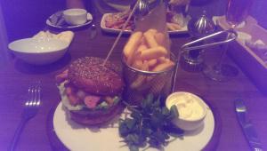 Sensational lobster burger for me!