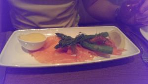 Delicious smoked salmon starter