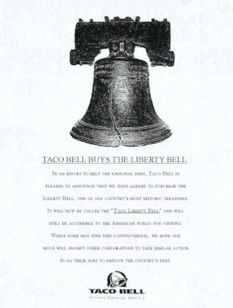 Taco Bell buys the Liberty Bell