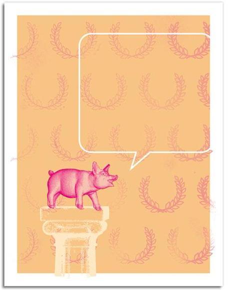 DooDad of the Day: Pig Notecards Designer Daddy - Pig Notecards - Pig Latin