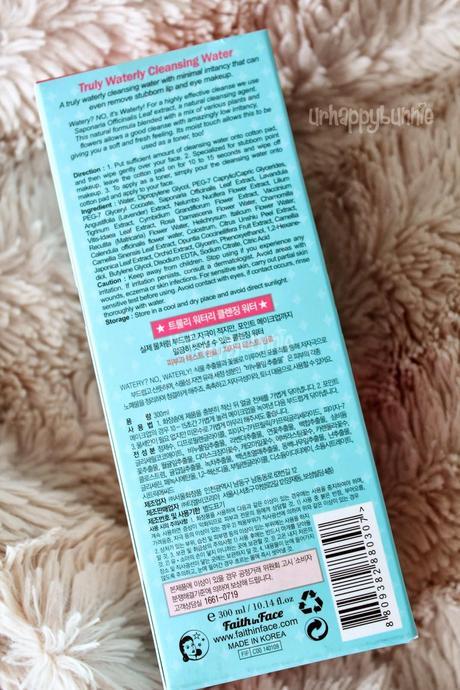 Faith in Face Truly Waterly Cleansing Water Review