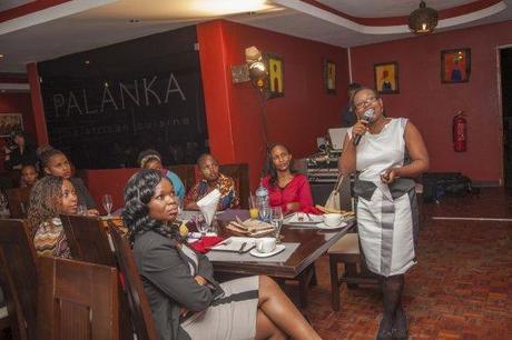 Irene Mwathi Communications Manager Procter & Gamble during the Always #LikeAGirl dinner presentation