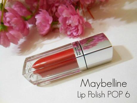 Maybelline Colorsensational Lip Polish POP 6 : Review, Swatch, FOTD