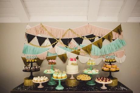 Glitter Dessert Table