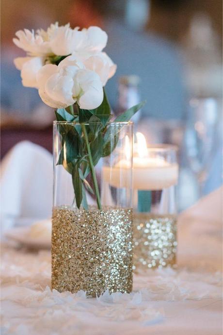 DIY Glitter Vases