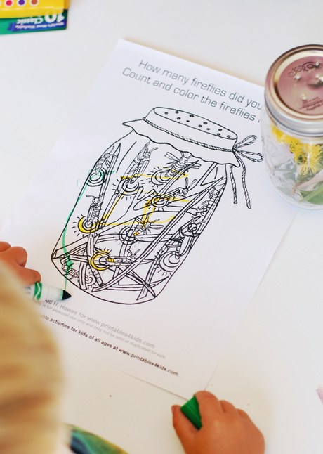 Tot School: Make Your Own Fireflies In A Jar And A Printable