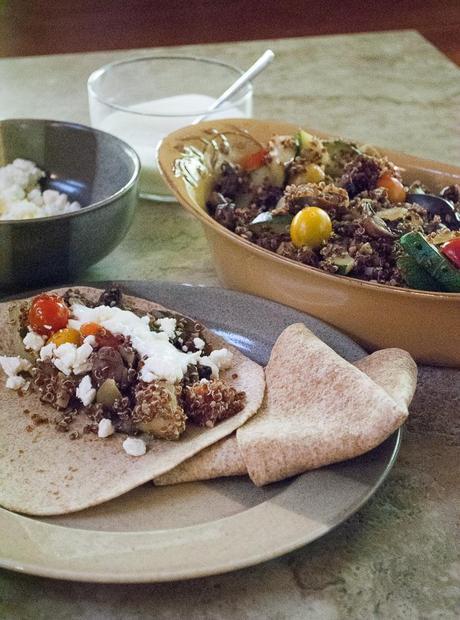 Mediterranean Zucchini and Quinoa Wraps