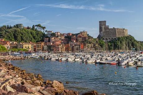 Bay of Poets, Lerici, Liguria, Italy, harbour, boats, castle, travel photography