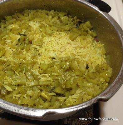 CELERY RICE RECIPE | HOW TO MAKE CELERY PULAO