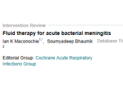 What Benefits Harms Different Intravenous Fluid Regimens People with Acute Bacterial Meningitis?