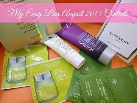 My Envy Box August 2014 My Envy Box August 2014