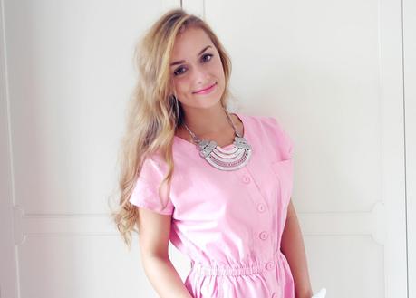 OOTD | Vintage Pink Playsuit