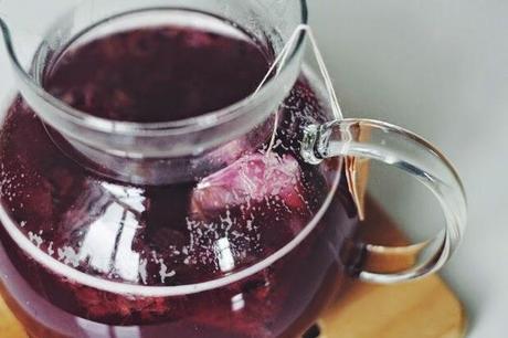 blueberry rose (cubed) ice tea.