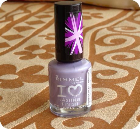 Rimmel I love lasting finish Lively Lilac Nail Polish Review