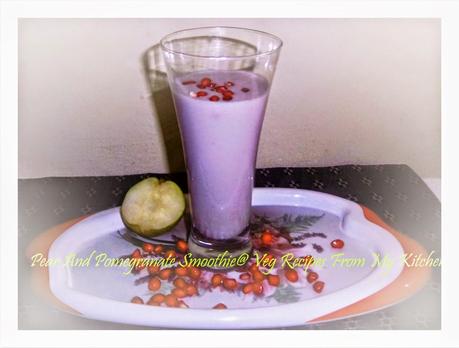 Pear, Pomegranate, Yogurt, Smoothie,Pear and Pomegranate Yogurt Smoothie