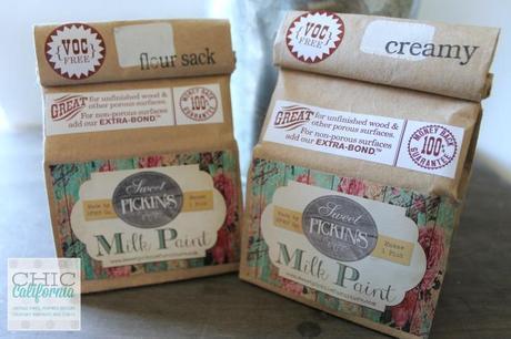 DIY Silhouette Art Using Thrift Store Frames flour sack and creamy