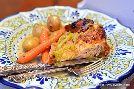 ~new zealand chicken & roasted root vegetables~