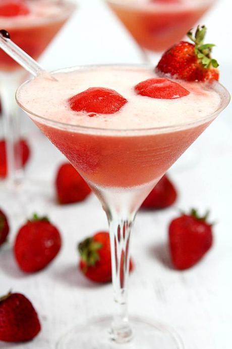 Sparkling Strawberry Sorbet