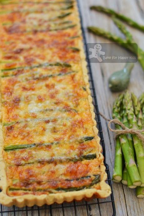 asparagus and spring onion gruyere cheese tart Gordon Ramsay