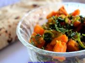 Carrots Potato Sauteed with Fresh Fenugreek Leaves Gajar Aalu Methi Recipe