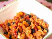 Cheezy, Tomato-y Pasta with Corn, Peppers, Black Beans 300th Post!