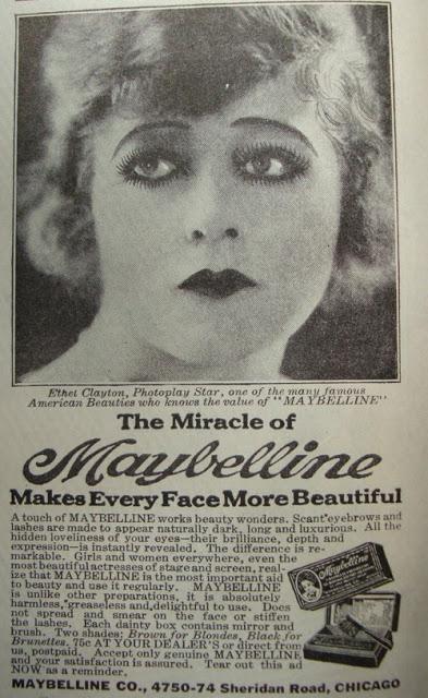 Beautiful Silent Film Stars endorse Maybelline and promote the Women's Movement