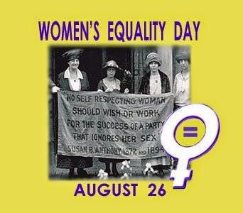 It's Women's Equality Day !